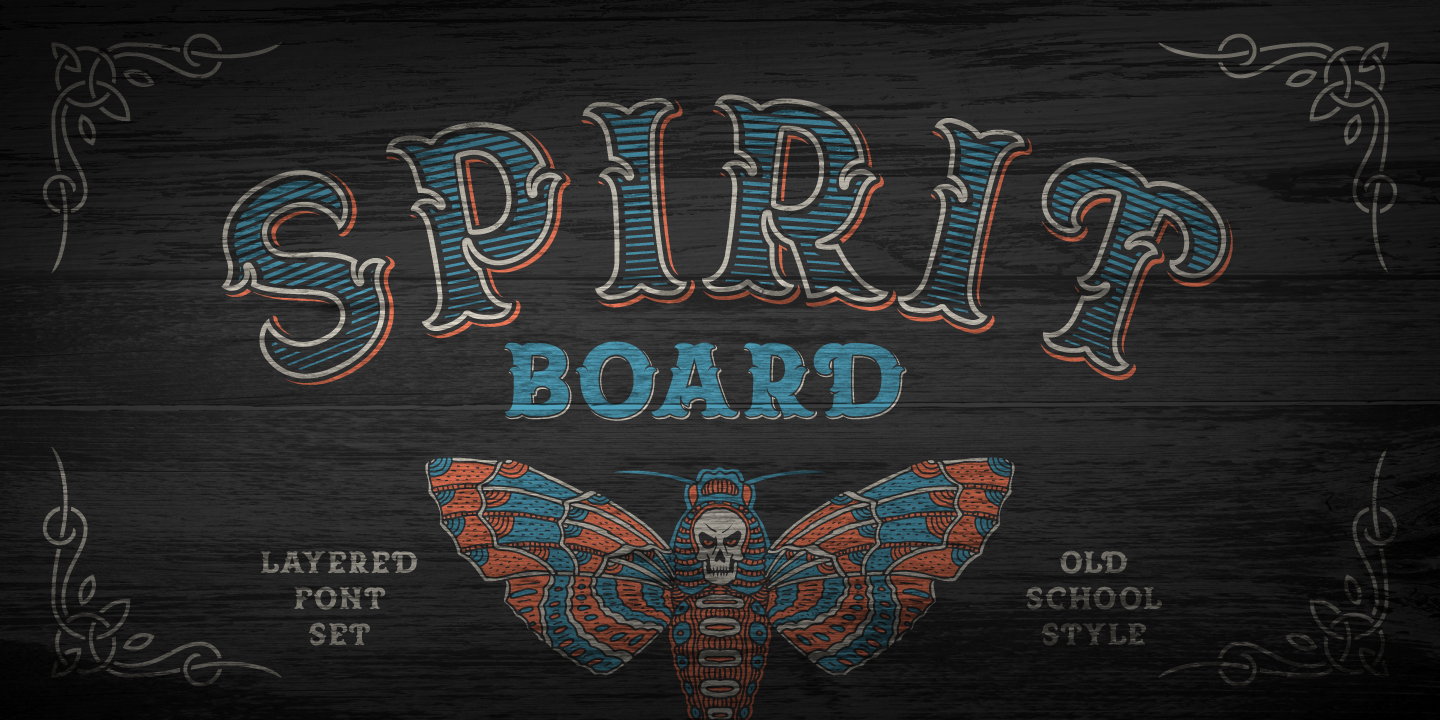 Spirit Board Font preview